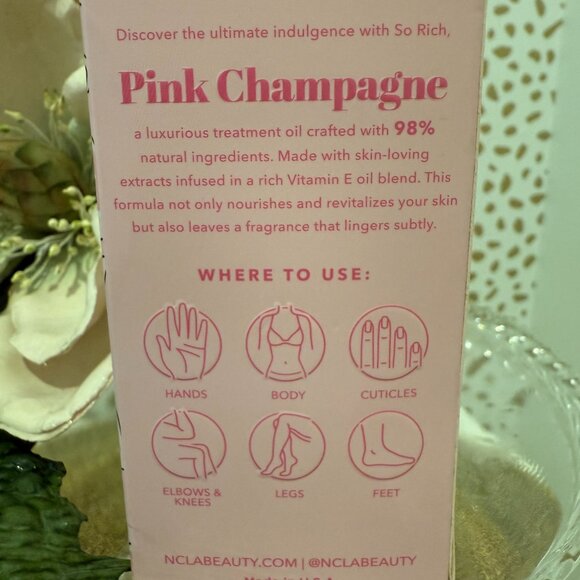 Pink Champagne So Rich Revitalizing Treatment Oil NCLA BEAUTY 1 fl oz - Picture 6 of 7